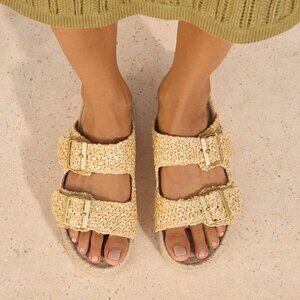Raffia Nordic Sandals Yucatán - Size 38